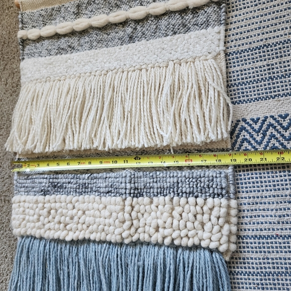 Preowned excellent wall yarn tapestry hanger bohemian 19"Wx32inL ID03 - Picture 7 of 7